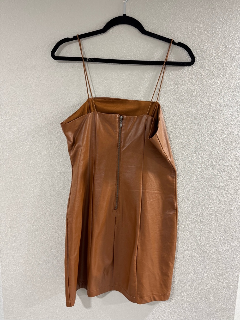 wild fable Brown Faux Leather Mini Dress - Picture 4 of 6